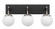 Allie Three Light Bath in Black/Polished Nickel (137|352B03BLPN)