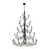 Brentwood 40 Light Chandelier in Carbon (137|350C40CB)