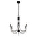 Brentwood Six Light Chandelier in Carbon Black (137|350C06CB)