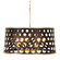 Bailey Six Light Pendant in Matte Black/French Gold (137|346P06MBFG)