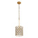 Windsor One Light Pendant in French Gold/Matte Black (137|345P01FGMB)