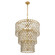 Windsor 13 Light Chandelier in French Gold/Matte Black (137|345C13FGMB)