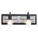 Abbey Rose Two Light Bath in Black/Galvanized (137|336B02BL)