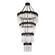 Matrix 30 Light Chandelier in Matte Black/French Gold (137|309C30MBFG)