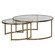 Rhea Coffee Tables S/2 in Antiqued Gold Leaf (52|24747)