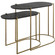 Aztec Nesting Tables, Set/2 in Antique Brass (52|22882)