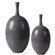 Riordan Vases, S/2 in Marbled Black/White/Matte White (52|17711)