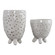 Milla Vases, S/2 in Textured Crackled Ivor (52|17527)