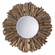 Hemani Mirror in Antiqued Gold Leaf w/Burnished Edges And A Light Gray (52|12742B)