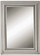 Stuart Silver Mirror in Metallic Silver Leaf w/Light Gray Glaze (52|12005B)