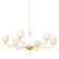 Osmond Six Light Chandelier in Vintage Gold Leaf (67|F9750VGL)