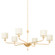 Osmond Six Light Chandelier in Vintage Gold Leaf (67|F9750VGL)