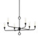 Orson Six Light Chandelier in Black Iron (67|F9531BI)