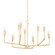 Norman Nine Light Chandelier in Vintage Gold Leaf (67|F9232VGL)