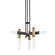 Koa Six Light Chandelier in Patina Brass (67|F8634PBRSBK)