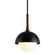 Cadet One Light Pendant in Soft Black (67|F7645SBK)