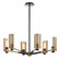 Pilsen Six Light Chandelier in Soft Off Black (67|F6876SFBPBR)