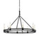 Sutton Eight Light Outdoor Chandelier in Textured Black (67|F6233TBK)