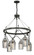 Citizen Six Light Chandelier in Graphite And Polished Nickel (67|F5996)