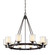 Arcadia Ten Light Chandelier in Textured Iron (67|F1710TRN)