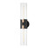 Amado Two Light Wall Sconce in Patina Brass (67|B3232PBRTBK)