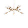 Synapse LED Pendant in Aged Brass (529|BPD32232AB)