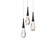 Hibiscus LED Pendant in Black (529|BPD21203BK)