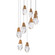 Martini LED Pendant in Aged Brass (529|BPD20209OAB)