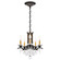 Vesca Five Light Chandelier in Black (53|VA8304N51H)