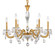 San Marco Six Light Chandelier in Heirloom Gold (53|S8606N22R)