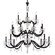 Napoli 20 Light Chandelier in Black (53|S7620N51R)