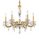 Napoli Six Light Chandelier in French Gold (53|S7606N26R)