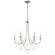Verdana Six Light Chandelier in Black (53|RJ1006N51O)