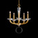 Emilea Five Light Chandelier in Jet Black (53|MA1005N55O)
