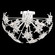 Esteracae Three Light Flush Mount in Antique Silver (53|DN1224N48R)