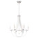 Crystal Empire Six Light Chandelier in Grizzly Black (53|CY1006NLB1R)