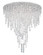 Chantant Six Light Semi-Flush Mount in Polished Stainless Steel (53|CH2402N401O)