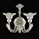 Rivendell Two Light Wall Sconce in Antique Silver (53|785548S)