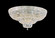 Petit Crystal Deluxe 21 Light Semi-Flush Mount in Polished Silver (53|589840R)