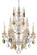 Bordeaux Six Light Chandelier in Antique Silver (53|577048H)