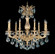 Milano Nine Light Chandelier in Parchment Gold (53|567927R)