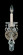 La Scala One Light Wall Sconce in Antique Silver (53|500048R)