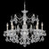 Century Eight Light Chandelier in Black Pearl (53|170749)
