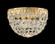 Petit Crystal Three Light Flush Mount in Heirloom Bronze (53|155876O)