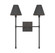 Jefferson Two Light Wall Sconce in Matte Black (51|95202289)