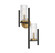 Midland Two Light Wall Sconce in Matte Black with Warm Brass Accents (51|919052143)