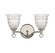 Birone Two Light Bath Bar in Polished Nickel (51|88802109)