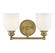Melrose Two Light Bath Bar in Warm Brass (51|868362322)