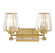 Garnet Two Light Bathroom Vanity in Warm Brass (51|860012322)