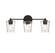 Ballas Three Light Bathroom Vanity in Matte Black (51|856063BK)